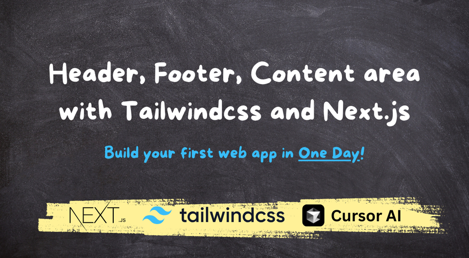 Add Header and Footer with Tailwindcss / Building Website with Next.js with Coursor.ai